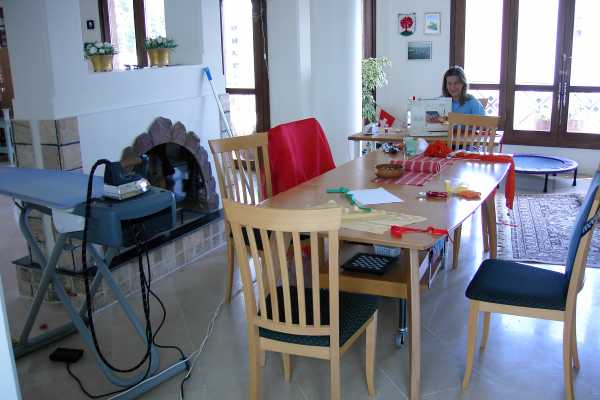 Esszimmer als Atelier